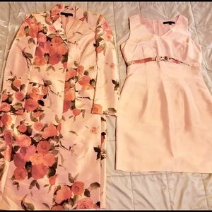 Like new size 8 Anne Klein 2 piece silk dress and jacket set